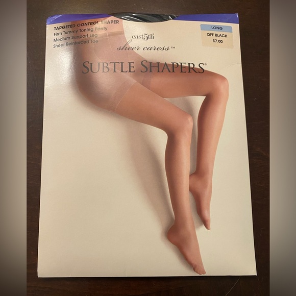 7 Pairs Of East 5th Sheer Caress Subtle Shapers Panty Hose - Size - Long - Picture 1 of 3